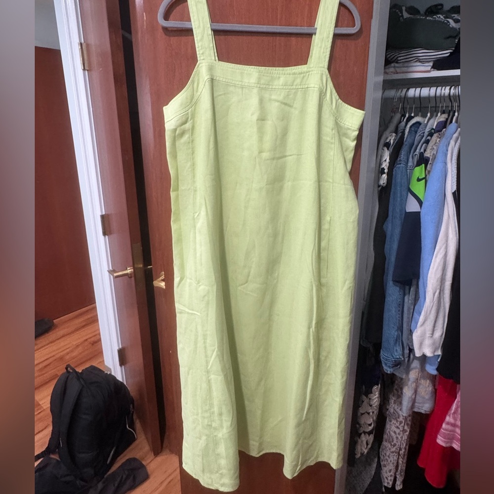 Eileen Fisher Light Green Midi Dress
